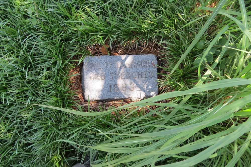 Site of Barracks and Trenches marker